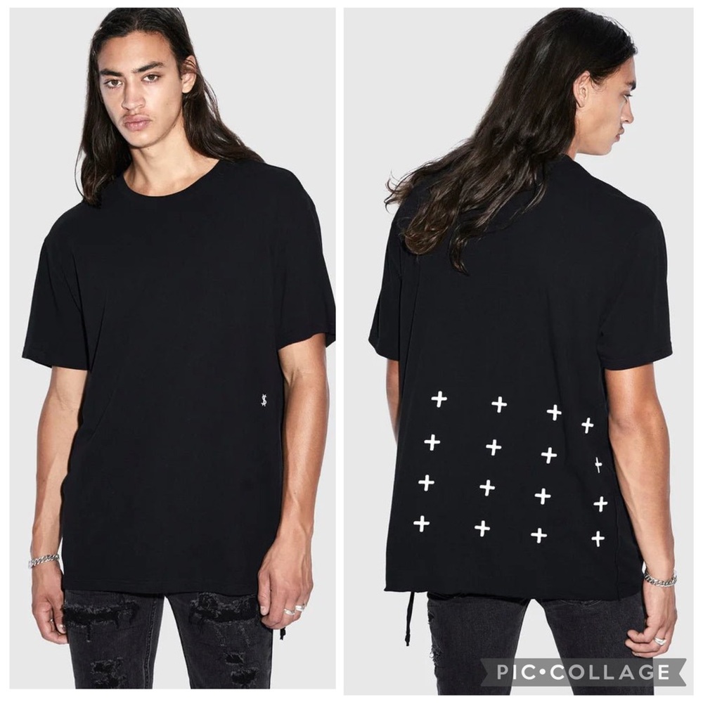 KSUBI - 4 X 4 BIGGIE crew neck SS TEE JET BLACK 2XL